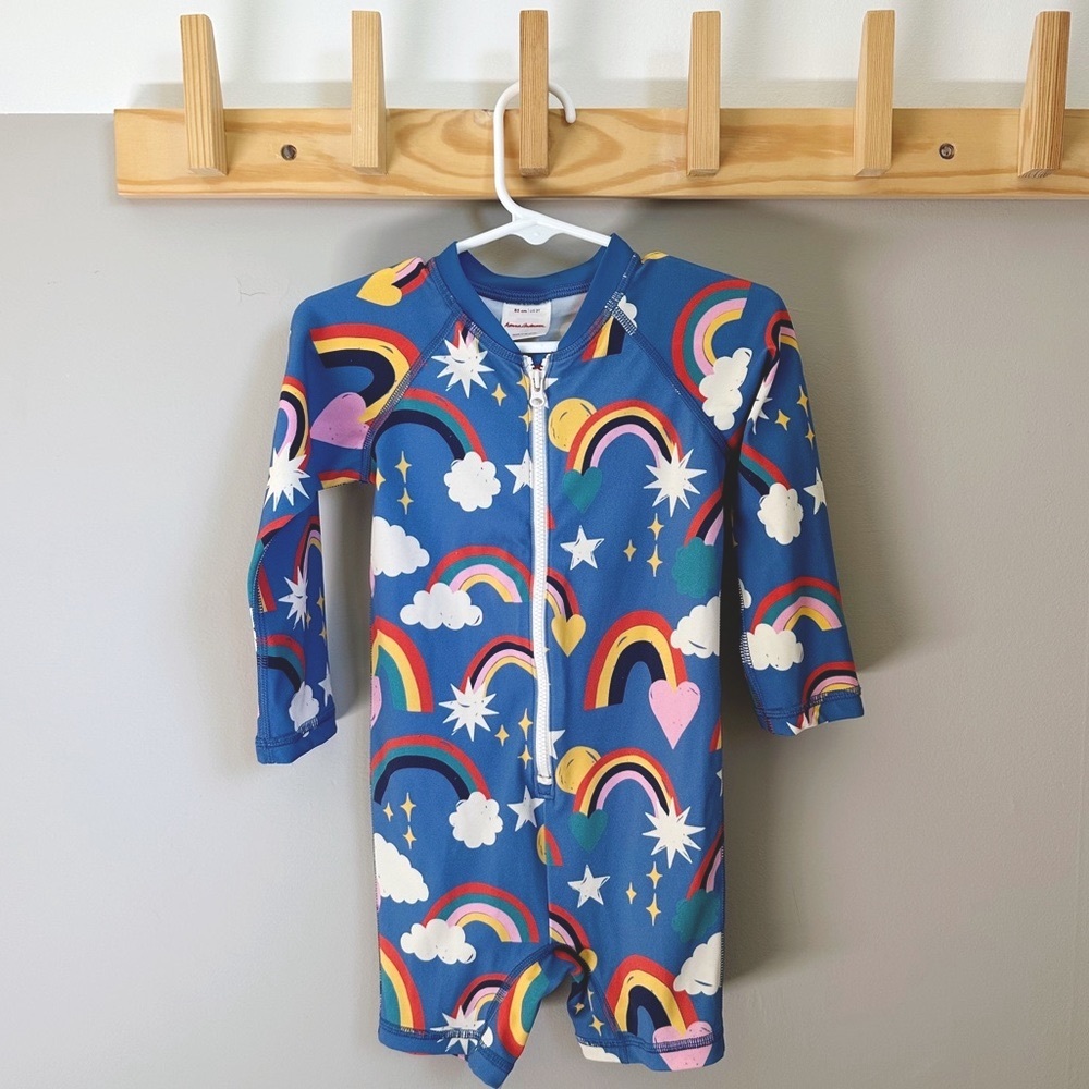Hanna Anderson 2T Long-sleeve Rash Guard Swimsuit